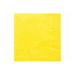 Ubrousek 3-vrstvý žlutý 20 ks
